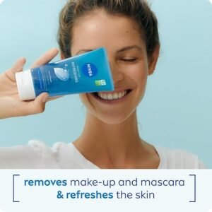 NIVEA Refreshing Wash Gel (150ml), Face Wash Gel with Lotus Flower and Hydramine