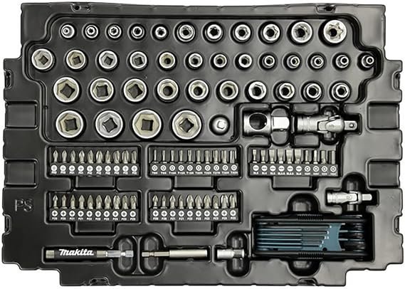 Makita E-08713 120 Piece Maintenance Set Supplied in a Makpac Case