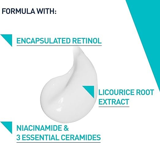 CeraVe Resurfacing Retinol Serum with Ceramides and Niacinamide for Blemish-Prone Skin, Clear, 30 ml