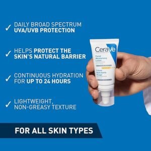 CeraVe AM Facial Moisturising Lotion SPF30 with Ceramides for Normal to Dry Skin 52 ml