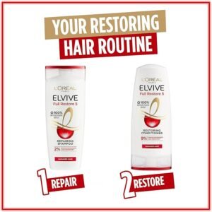 Elvive Haircare L'Oreal Full Restore 5 Shampoo, 400 ml, Pack of 6