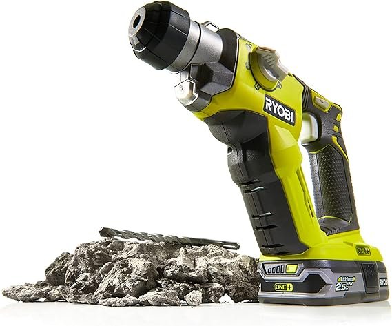 Ryobi R18SDS-0 ONE+ SDS Plus Cordless Rotary Hammer Drill (Body Only) - Hyper Green