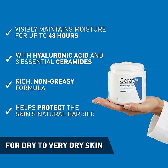 CeraVe Moisturising Cream for Dry to Very Dry Skin 454g