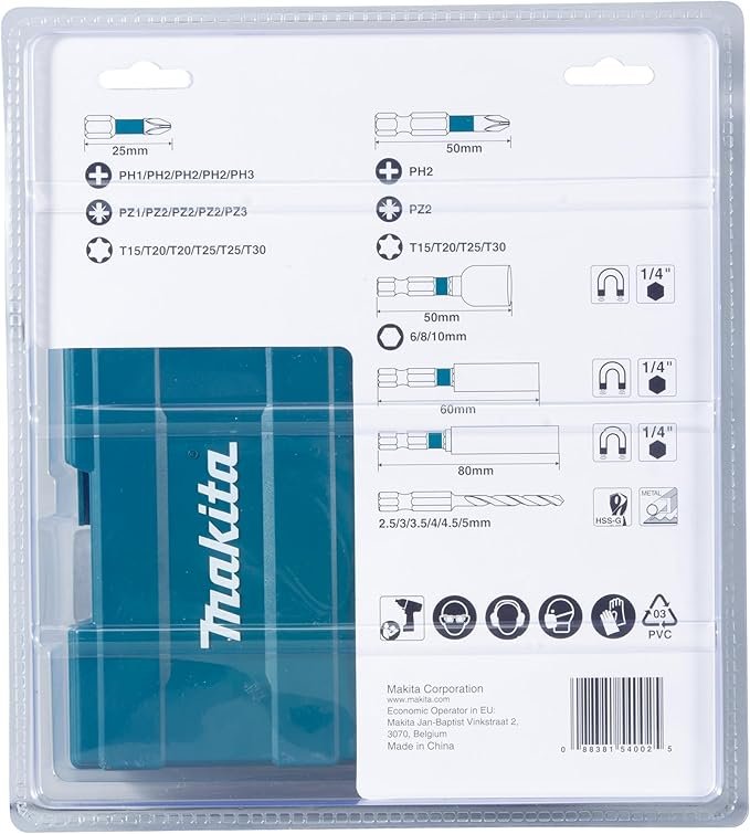 Makita B-66896 33 Piece Impact Black Set