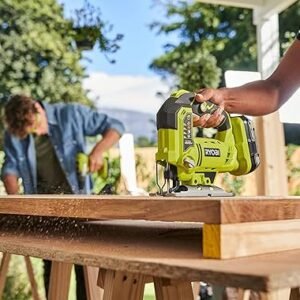 Ryobi R18JS-0 ONE+ Jigsaw with LED, 18 V (Body Only) - Green/Grey