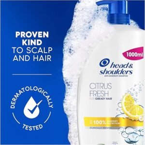 Head & Shoulders Citrus Fresh Anti Dandruff Shampoo For Greasy Hair, 1000ml