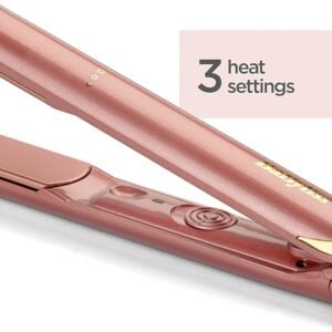 BaByliss Rose Gold Styler Hair Straighteners, Ultra-smooth ceramic plates