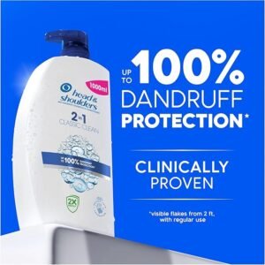 Head & Shoulders Classic Clean Anti-Dandruff 2-in-1 Shampoo, 1000 ml