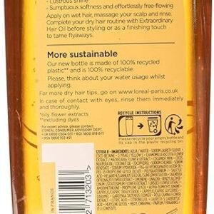 L'Oréal Elvive Extraordinary Oil Shampoo for Dry Hair 400ml Pack of 6