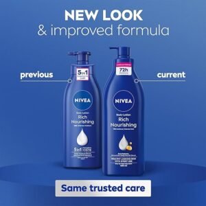 NIVEA Rich Nourishing Body Lotion (400ml), Rich 72H Hydration