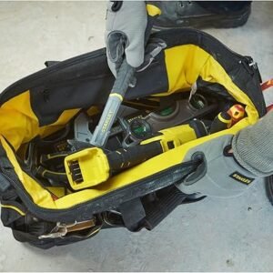 STANLEY FATMAX Technician Tool Bag, Heavy Duty 600 Denier and Leather, 1-93-950