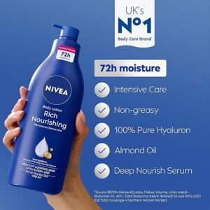 NIVEA Rich Nourishing Body Lotion (400ml), Rich 72H Hydration