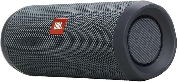JBL Flip Essential 2 Portable Bluetooth Speaker with Rechargeable Battery, IPX7 Waterproof, 10h Battery Life, Black