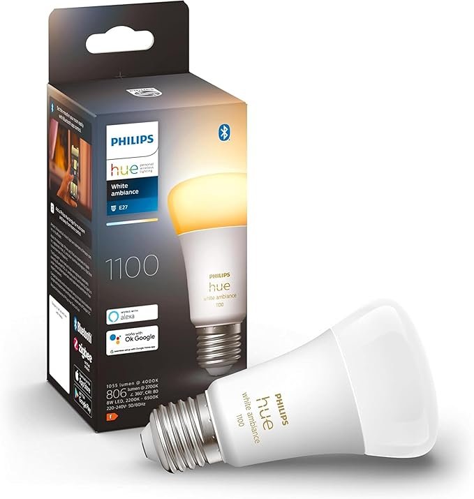Philips Hue NEW White Ambiance Smart Light Bulb 75W - 1100 Lumen