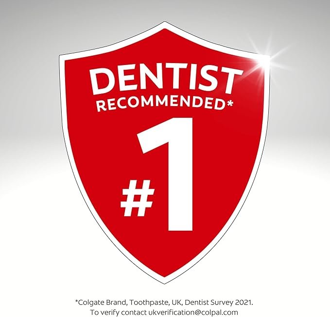 Colgate Total Whitening Toothpaste 4 x100ml | Stronger 24-Hour Bacterial Defence | Long-Lasting Active Protection
