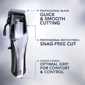 Wahl Rapid Clip Hair Clipper, Gift for Him, Hair Clippers Men, Rechargeable Clippers, Lithium-Ion Clipper, Men's Head Shaver, Cordless Clippers Men, Home Haircutting Kit