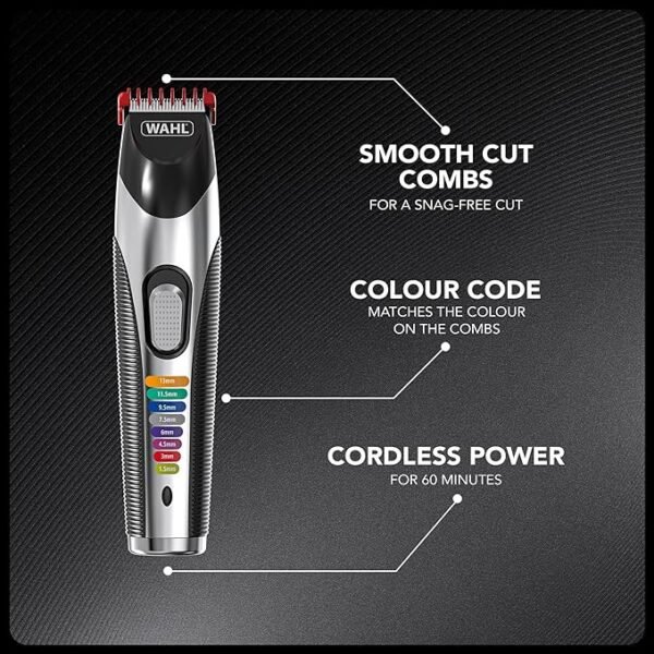 Wahl Colour Trim Stubble and Beard Trimmer, Trimmers for Men, Beard Trimming Kit