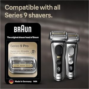 Braun Series 9 Electric Shaver Replacement Head, Easily Attach Your New Shaver Head