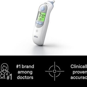 Braun ThermoScan 7 Ear thermometer - Age Precision Technology - Colour-coded Digital Display - Baby and Infant Friendly - #1 Brand among doctors(1)