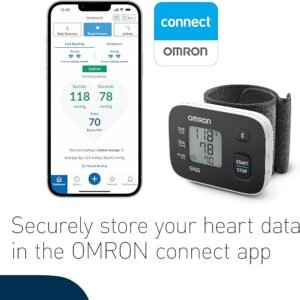 OMRON RS3 Intelli IT Automatic Wrist Blood Pressure Monitor for Home Use or on the Go