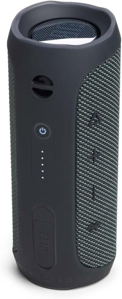 JBL Flip Essential 2 Portable Bluetooth Speaker with Rechargeable Battery, IPX7 Waterproof, 10h Battery Life, Black