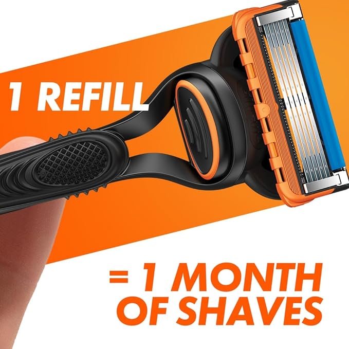 Gillette Fusion5 Razor Blades Men, Pack of 11 Razor Blade Refills with Precision Trimmer