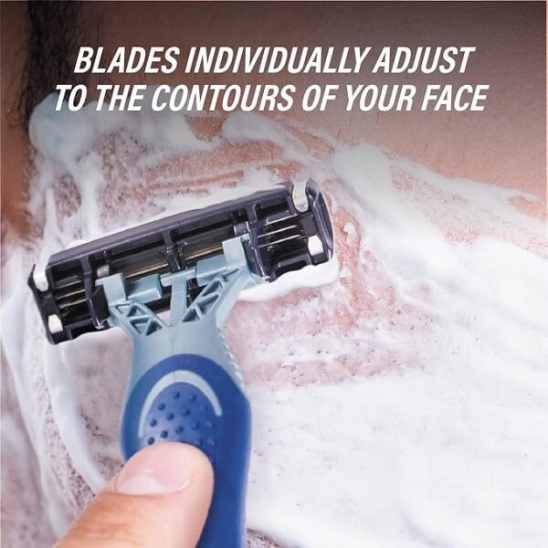 Bic Flex 3 Comfort Men's Razors, Pack of 8 - with Three Movable-Blade Razors