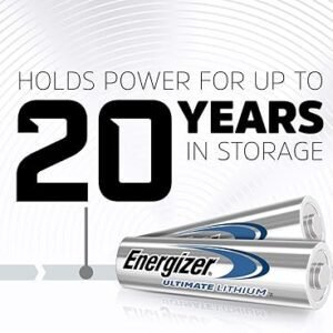 Energizer AA Batteries, Ultimate Lithium, 4 Pack Double A Battery Pack