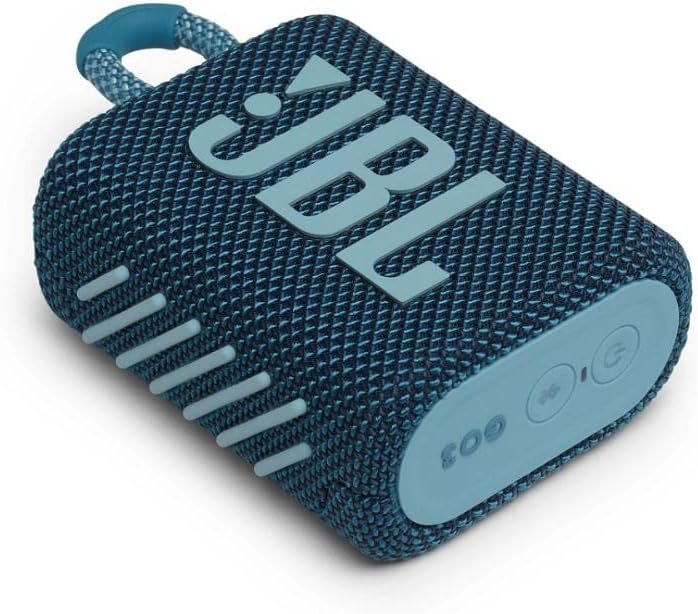 JBL GO 3 Wireless Bluetooth Portable Speaker with Integrated Loop for Travel with USB C Charging Cable