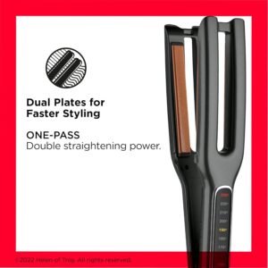 Revlon Double Straight Styling Iron - Salon-Quality Results at Home