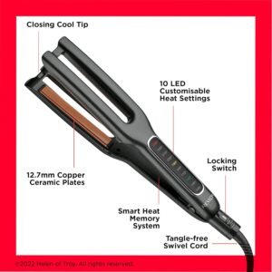 Revlon Double Straight Styling Iron - Salon-Quality Results at Home