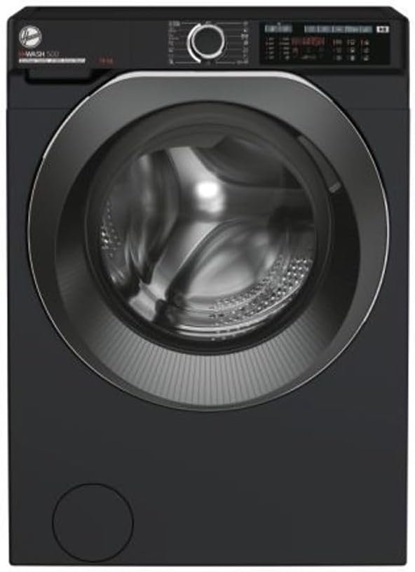 Hoover H-Wash 500 HW414AMBCB Freestanding Washing Machine, Large Capacity, A Rated, 14 kg, 1400 rpm, Black