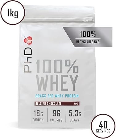 PhD Nutrition 100 Percent Whey Belgian Chocolate Protein Powder