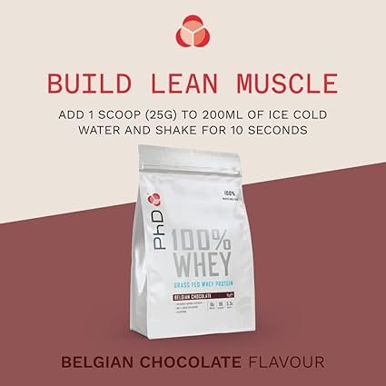PhD Nutrition 100 Percent Whey Belgian Chocolate Protein Powder