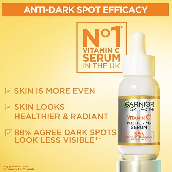Garnier Vitamin C Serum for Face, Anti-Dark Spots & Brightening Serum