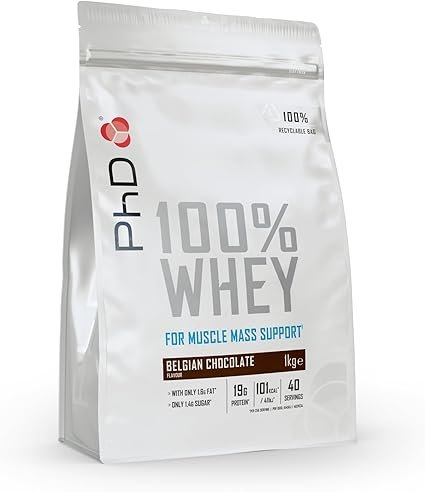 PhD Nutrition 100 Percent Whey Belgian Chocolate Protein Powder