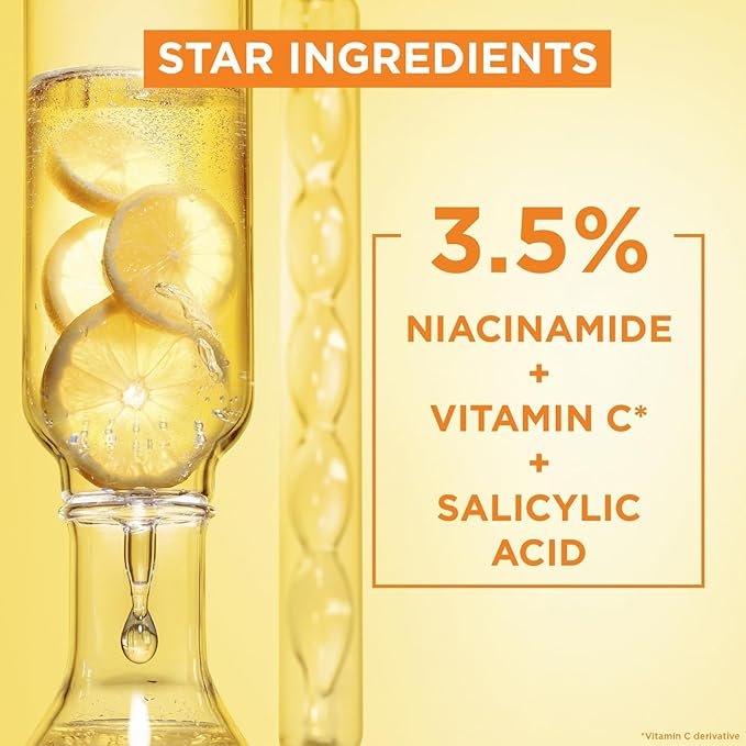 Garnier Vitamin C Serum for Face, Anti-Dark Spots & Brightening Serum
