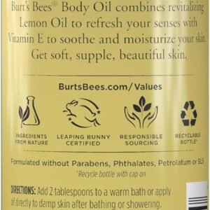 Burts Bees Body Oil - Lemon and Vitamin E For Unisex 5 oz Oil