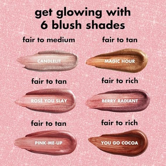 e.l.f. Halo Glow Blush Beauty Wand, Liquid Blush Wand For Radiant