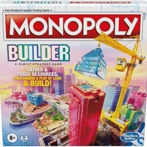 Monopoly Builder Board Game, Strategy Game, Family Game, Games for Children, Fun Game to Play, Family Board Games