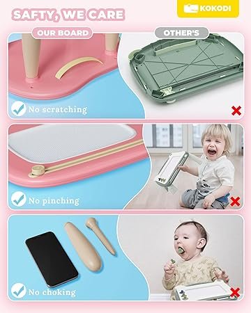 kokodi Toddler Toys, Toys for 1-2 Year Old Girls, Magnetic Drawing Board Writing Tablet for Kids