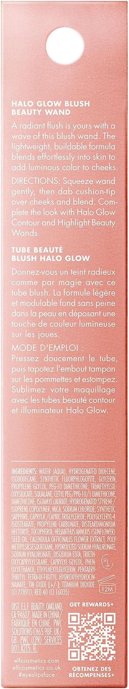 e.l.f. Halo Glow Blush Beauty Wand, Liquid Blush Wand For Radiant
