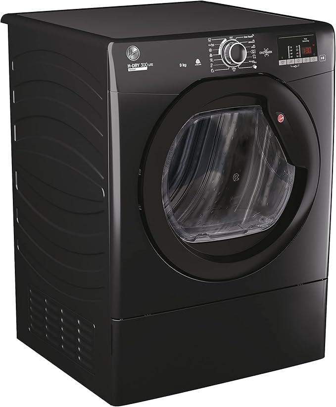 Hoover HLEV9DGB Freestanding Vented Tumble Dryer, Sensor Dry, 9 kg Load, Black
