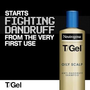 Neutrogena T/Gel Anti Dandruff Shampoo for Oily Scalp and Hair (1x 250ml),