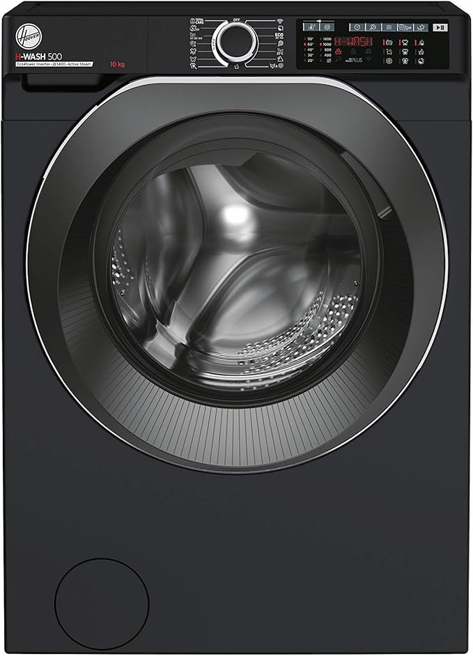Hoover H-Wash 500 HW410AMBCB Freestanding Washing Machine, WiFi Connected, Energy Class A, 10 kg Load, 1400 rpm, Black