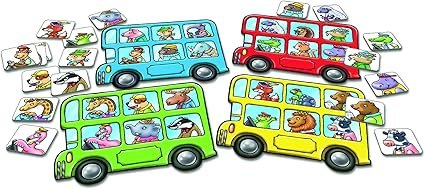 Orchard Toys Little Bus Lotto Mini Game, Small and Compact, Travel Game