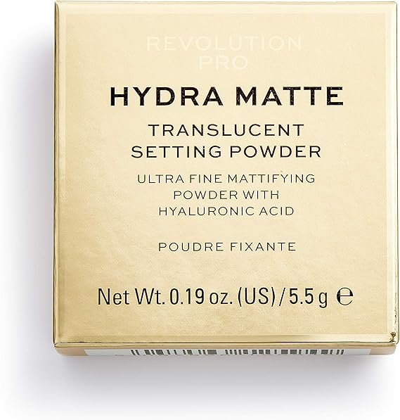 Revolution Beauty London Pro, Hydra, Matte, Setting Powder, Translucent, 5.5g