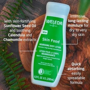 Weleda Skin Food Body Lotion, Rich Body Moisturiser & Dry Skin Cream, Organic Sunflower Seed Oil & Shea Butter,