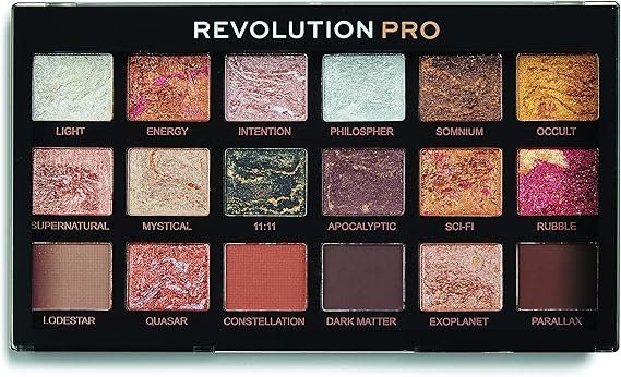 Revolution Beauty London Pro, Regeneration, Eyeshadow Palette, Astrological, 18 Shades, 14.4g