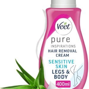 Veet Hair Removal Cream, 400ml, Veet Pure Sensitive Skin Hair Removal Cream, Depilatory Cream, Hair Removal Cream For Women